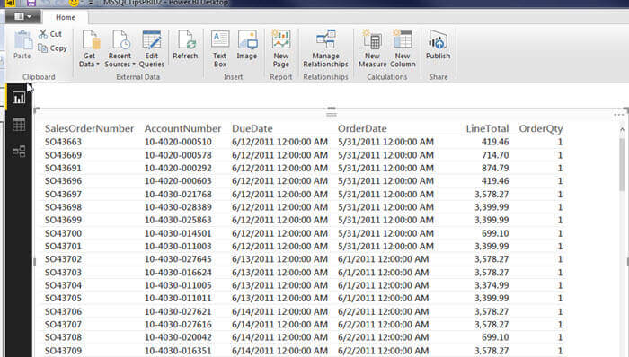 design grid query results no filter